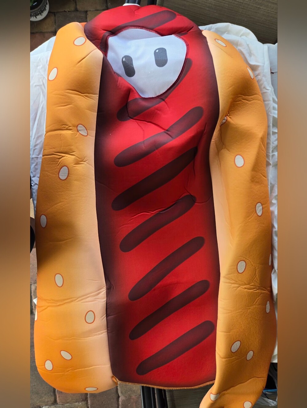 Spirit Halloween Fall Guys Kids Hot Dog Costume – Youth One Size Fits Most